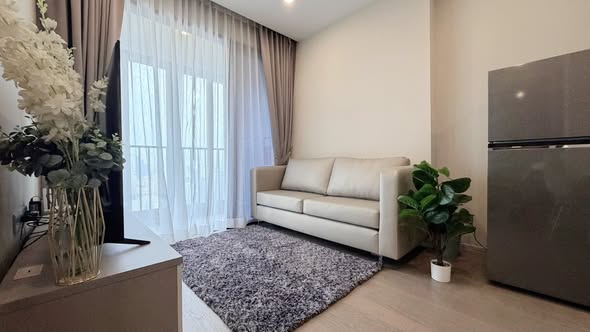 living room and bedroom of Ashton Asoke