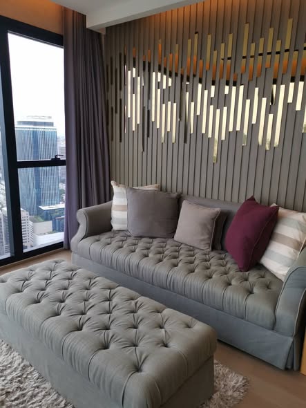 living room and bedroom of Ashton Chula-Silom