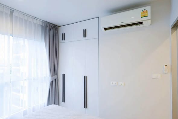 bedroom and room interior of Aspire Sathon-Taksin (Timber Zone)