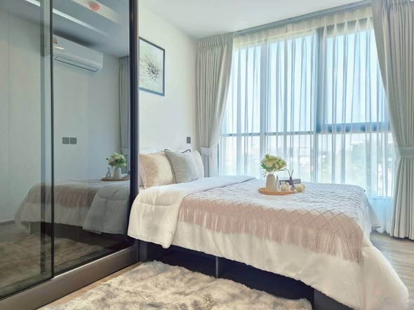 bedroom of Atmoz Palacio Ladprao Wanghin | แอทโมซ พาลาซิโอ ลาดพร้าว วังหิน