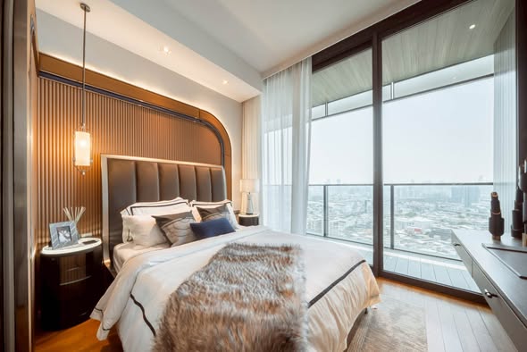 bedroom of Banyan Tree Residences Riverside Bangkok บันยัน ทรี เรสซิเดนซ์ ริเวอร์ไซด์ กรุงเทพ