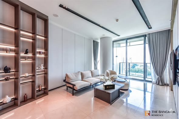 bedroom and living room of Banyan Tree Residences Riverside Bangkok บันยัน ทรี เรสซิเดนซ์ ริเวอร์ไซด์ กรุงเทพ