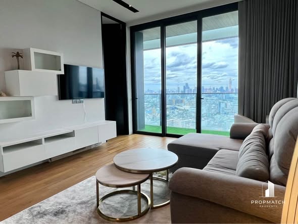 living room of Banyan Tree Residences Riverside Bangkok บันยัน ทรี เรสซิเดนซ์ ริเวอร์ไซด์ กรุงเทพ