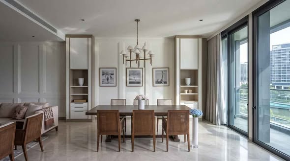 living room of Banyan Tree Residences Riverside Bangkok บันยัน ทรี เรสซิเดนซ์ ริเวอร์ไซด์ กรุงเทพ