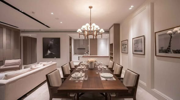 living room and room interior of Banyan Tree Residences Riverside Bangkok บันยัน ทรี เรสซิเดนซ์ ริเวอร์ไซด์ กรุงเทพ