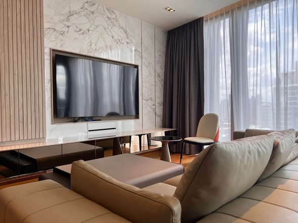bedroom and living room of BEATNIQ
