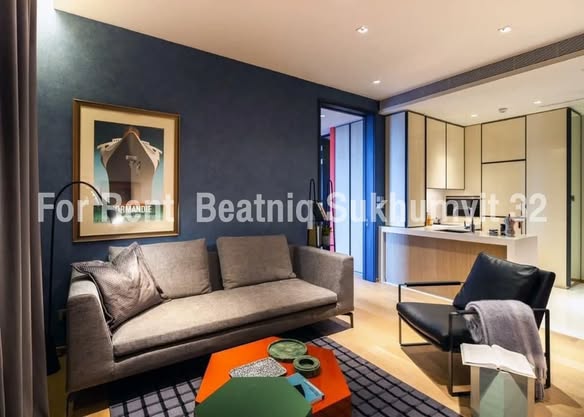 living room and bedroom of BEATNIQ