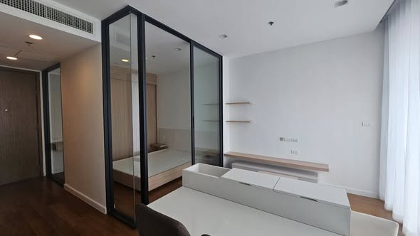 room interior and bathroom of Bright Wongwian Yai