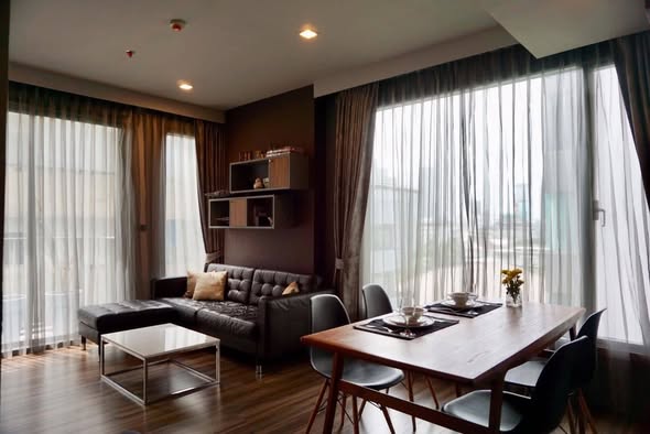living room and bedroom of CEIL By Sansiri