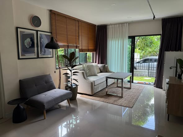 living room and bedroom of Centro Bangna Km.7