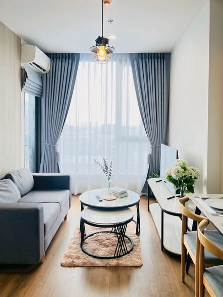 living room and bedroom of CLOUD Thonglor-Phetchaburi
