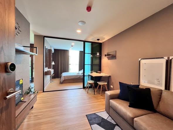bedroom of CONDO THE CUBE LOFT NAUNCHAN