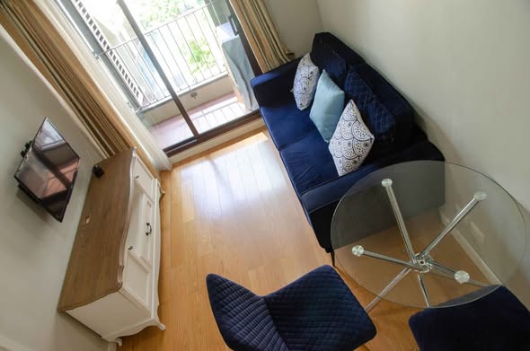 living room of Condolette Dwell Sukhumvit 26
