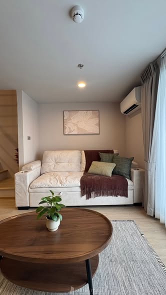 living room and bedroom of Culture Chula คัลเจอร์ จุฬา