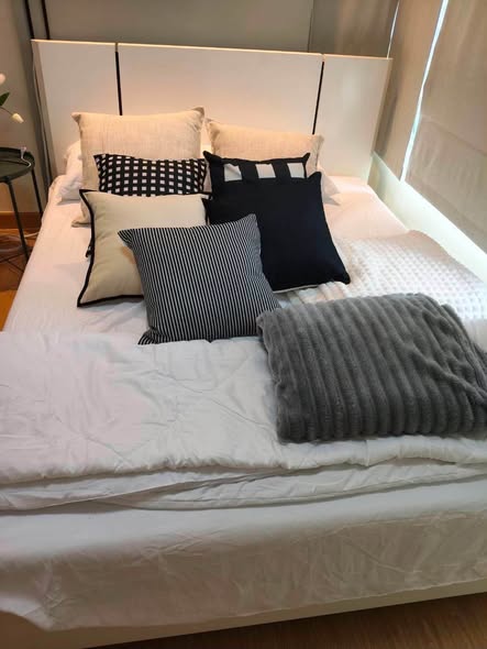 bedroom of D Condo Rattanathibet