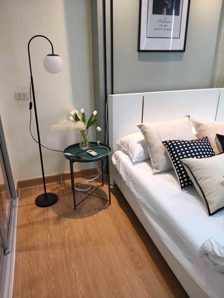 bedroom of D Condo Rattanathibet