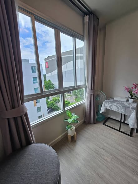 bedroom of D Condo Rattanathibet