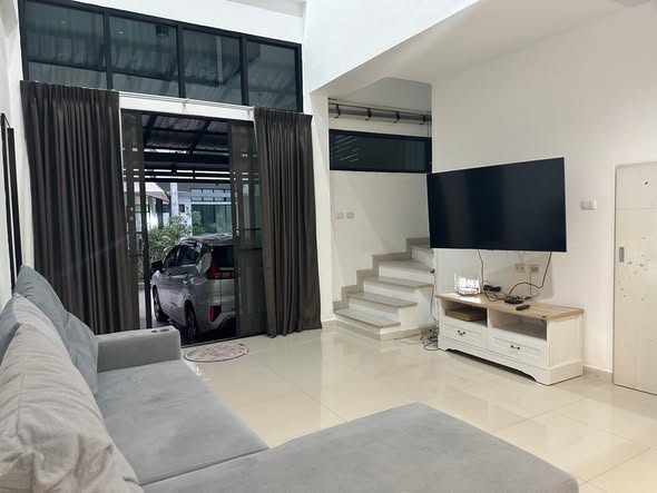 bedroom and living room of Eco Space Bangna