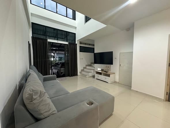 living room and bedroom of Eco Space Bangna