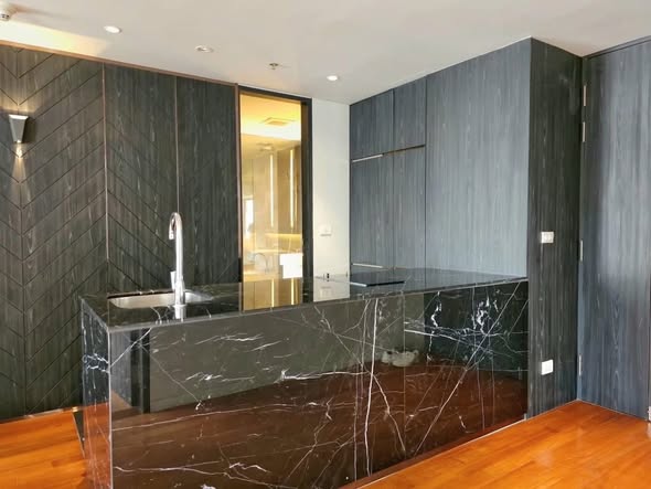 room interior and kitchen of Hansar Residence