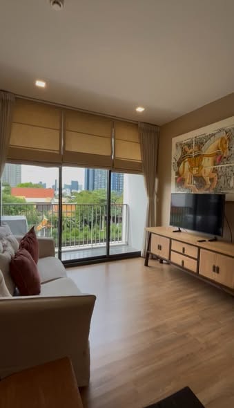 bedroom and living room of Hasu Haus