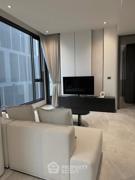 bedroom and living room of HYDE Heritage Thonglor, Sukhumvit 59 main road