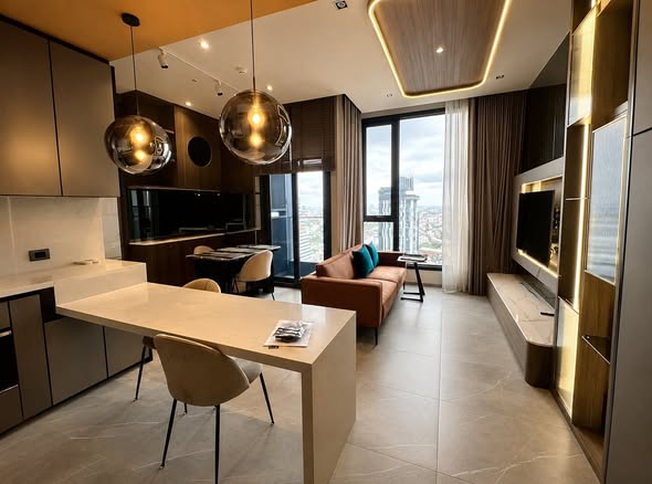 living room of HYDE Heritage Thonglor, Sukhumvit 59 main road