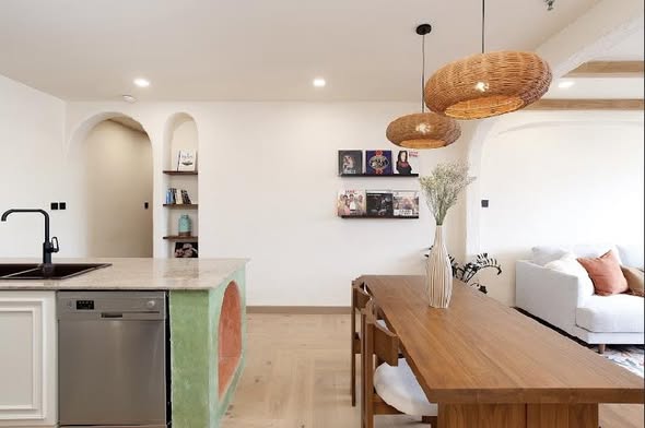 living room and kitchen of HYDE Sukhumvit 11
