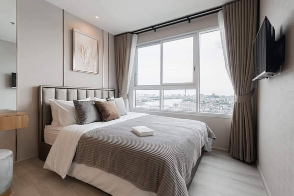 bedroom of Ideo Charan 70 – Riverview