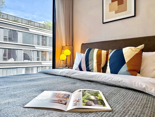 bedroom of Ideo Mobi Sukhumvit 40