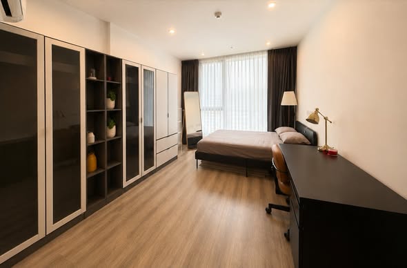 bedroom and room interior of Ideo Mobi Sukhumvit 66