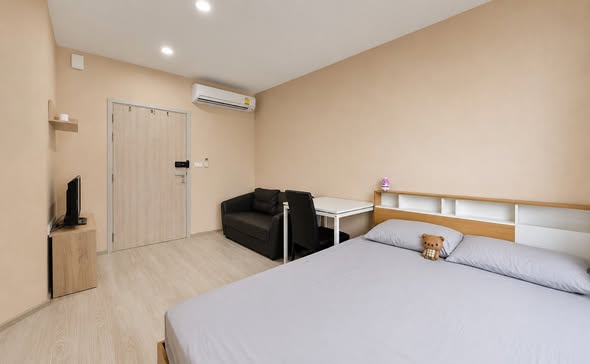 bedroom of Ideo Mobi Sukhumvit Eastgate