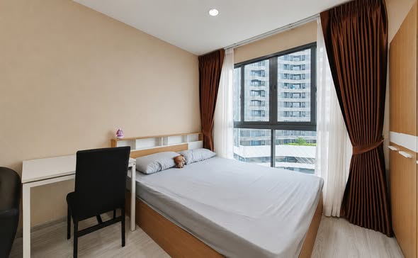 bedroom of Ideo Mobi Sukhumvit Eastgate