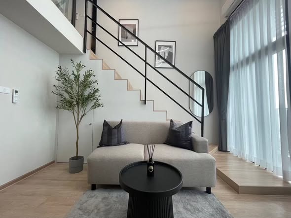 living room of IDEO Rama9 – Asoke