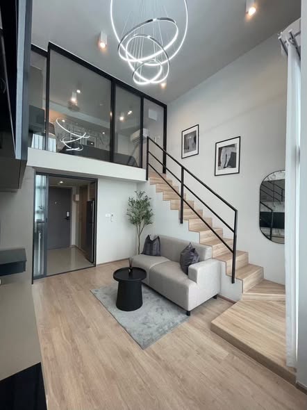 living room of IDEO Rama9 – Asoke