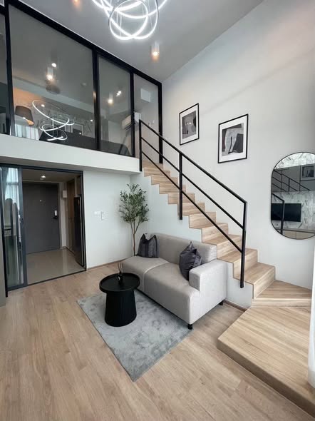 living room of IDEO Rama9 – Asoke