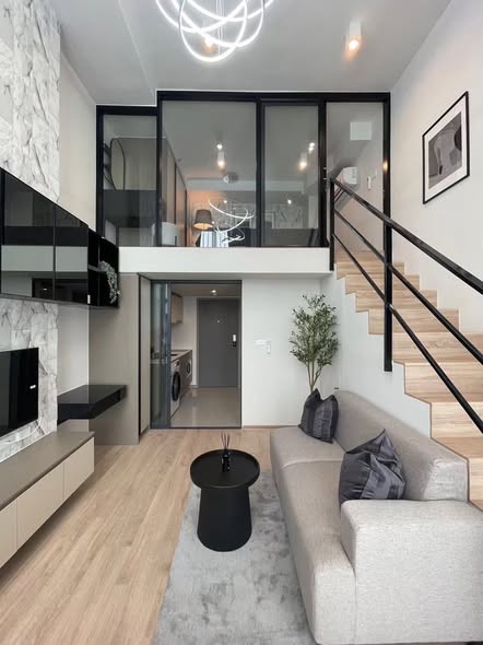 living room of IDEO Rama9 – Asoke