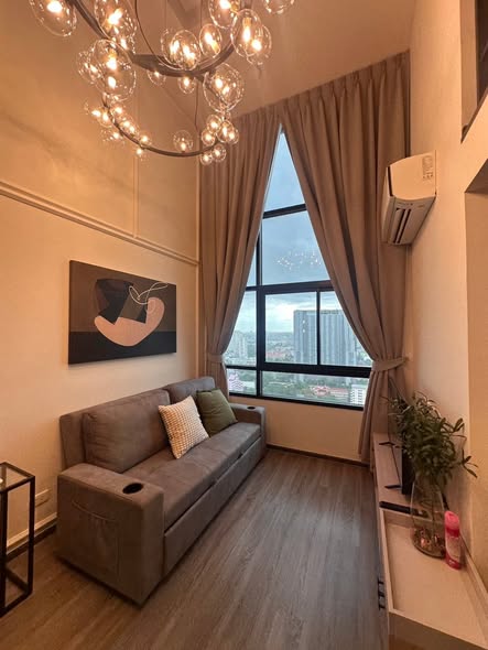 bedroom and living room of Ideo Ramkamhaeng Lamsali Station