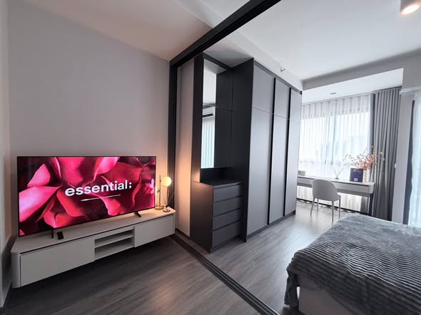 bedroom and living room and room interior of IDEO Sukhumvit Rama 4 ไอดีโอ สุขุมวิท-พระราม 4