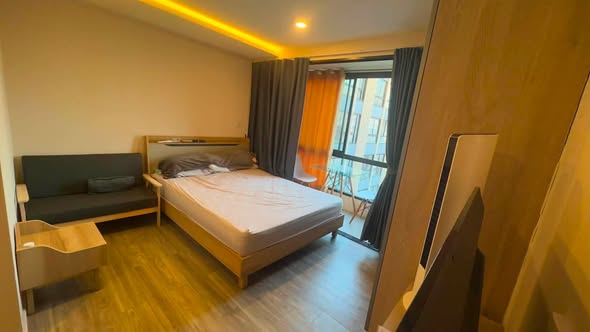 bedroom of IKON SUKHUMVIT 77 CONDOMINIUM