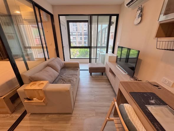 living room and room interior of IKON SUKHUMVIT 77 CONDOMINIUM