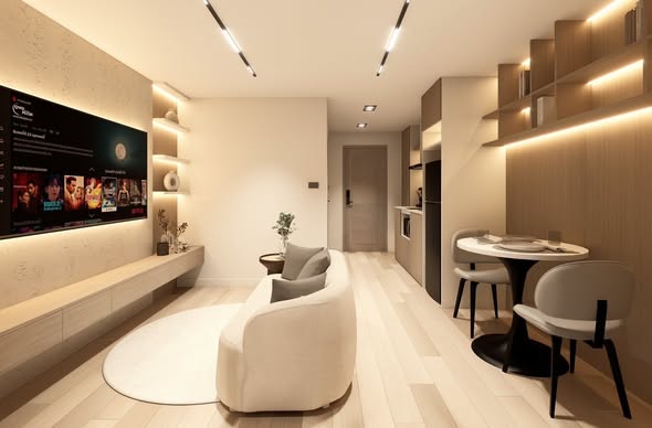 living room of JC Hill Place