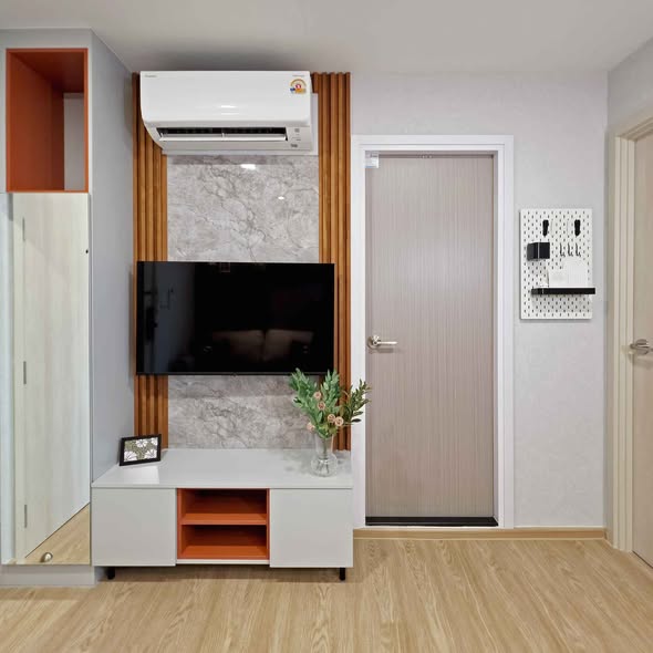 bedroom and room interior of KAVE LUMINOUS BANGMOD Sale Gallery l เคฟ ลูมินัส บางมด สำนักงานขาย