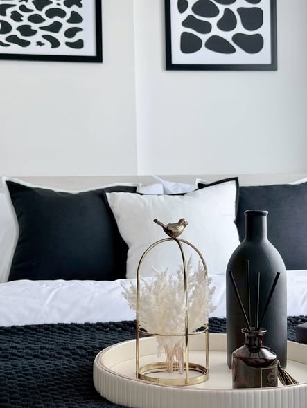 bedroom of Kave Wonderland Sales Gallery