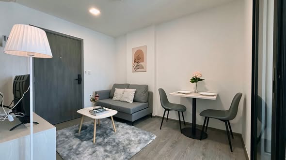 bedroom of Kave Wonderland Sales Gallery