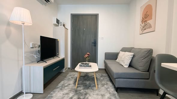 living room of Kave Wonderland Sales Gallery