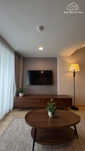 living room and bedroom of Knightsbridge Duplex Tiwanon | ไนท์บริดจ์ ดูเพล็กซ์ ติวานนท์