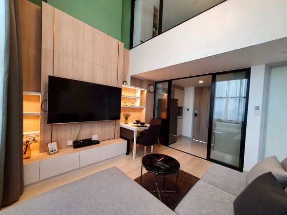 bedroom and living room and room interior of KnightsBridge Prime Sathon