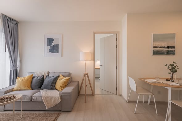 living room and bedroom of Life Asoke