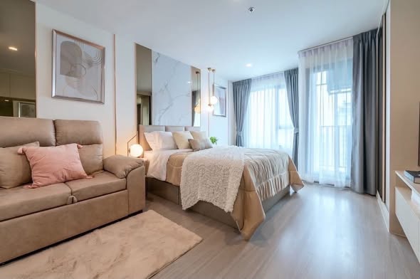 bedroom and living room of Life Ladprao